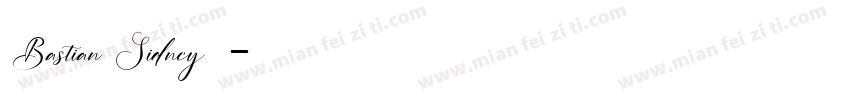 Bastian Sidney字体字体转换